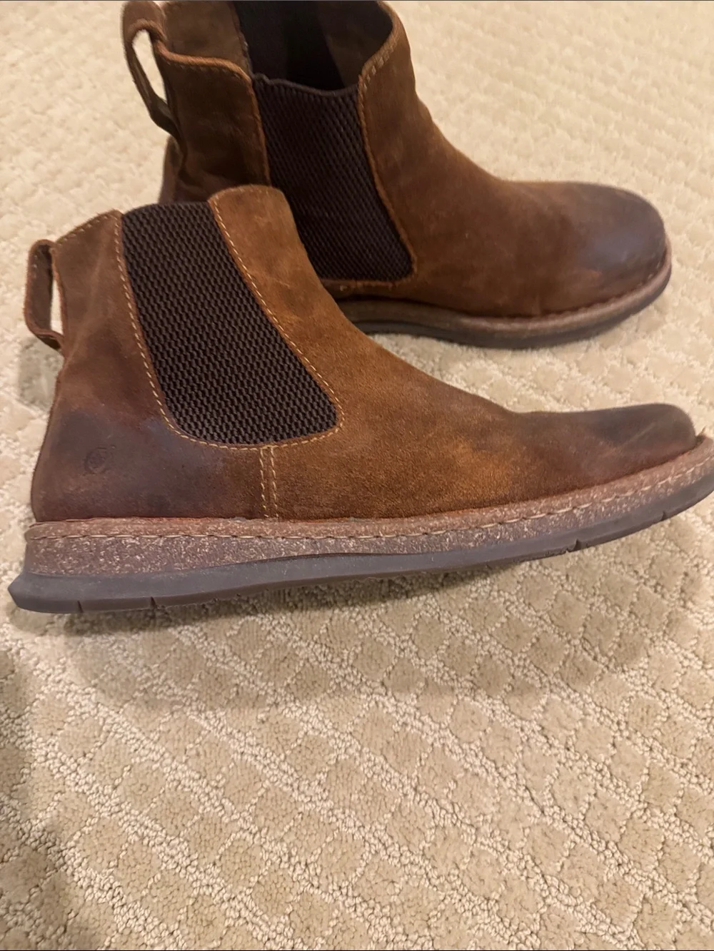 Born brown suede